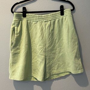 Pretty Little Thing mint colored sweat shorts